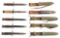 LOT OF 5: ONE M3 BAYONET AND FOUR M4 BAYONETS.