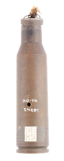 Extremely Rare Japanese Improvised Cartridge Case Grenade.