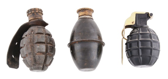 Lot of 3: Yugoslavian Hand Grenades.