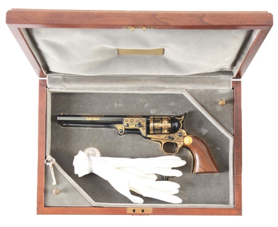 (A) CASED U.S. HISTORICAL SOCIETY ROBERT E. LEE COMMEMORATIVE MODEL 1851 REVOLVER.