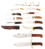 LOT OF 14: MIXED PRODUCTION KNIVES.