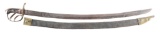 AMERICAN REVOLUTIONARY WAR ERA CAVALRY SABER WITH SCABBARD.