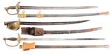 LOT OF 3: CIVIL WAR SWORDS.