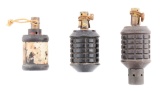 Lot of 3: Highly Desirable Japanese Hand Grenades.