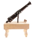 Historic French Bronze Swivel Cannon Found at Lake George, Ex. William Guthman Collection.