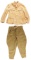 LOT OF 2: GERMAN WWII LUFTWAFFE TROPICAL TUNIC AND HEER OFFICER TROPIAL BREECHES.