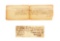 LOT OF 2: TWO 18TH CENTURY DOCUMENTS, ONE SIGNED BY JAMES WILSON, AND THE OTHER A DEED OF SALE.