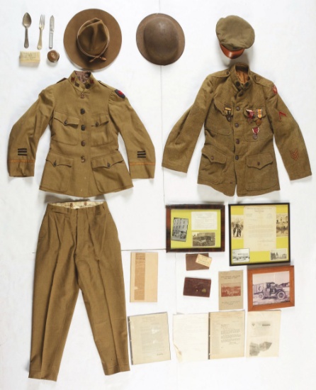 World War I Identified U.S. Army Ambulance Service And Red Cross Groups.