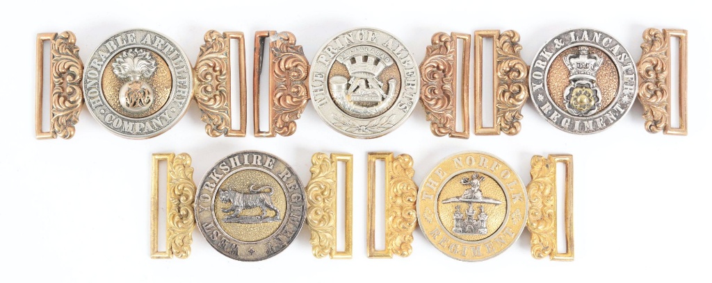 Lot Of 5: Victorian British Army Belt Buckles