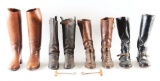 LOT OF 4: PAIRS OF CAVALRY BOOTS.