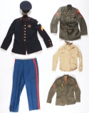 7- Large Lot Of Marine Corp Uniforms And Memorabilia.