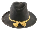 MODEL 1876 CAMPAIGN HAT WITH CAVALRY CORD.