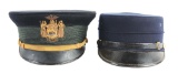 Lot Of 2: Model 1902 NY NG Officer's Visor Cap & Model 1895 Enlisted Cap In Original Boxes.