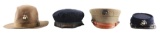 LOT OF 4: US MILITARY HATS.