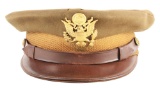 WWII U.S. Army Officers Visor Cap Worn By General George Kenney.