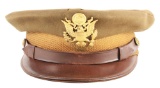 WWII U.S. Army Officers Visor Cap Worn By General George Kenney.