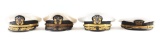 Lot Of 4: US Navy Admiral's Visor Caps.