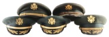 Lot Of 5: US Army Service Dress Visor Caps.