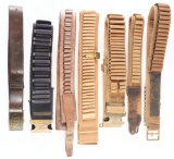 LOT OF 6: INDIAN WARS AND SPANISH-AMERICAN WAR CARTRIDGE BELTS.