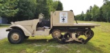 Sought After WWII US Military White Model M2 Half-Track Armored Personnel Carrier.