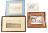 LOT OF 4: INDIAN WARS AND SPANISH AMERICAN WAR ERA CAVALRY PHOTOS.