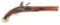 (A) A VERY RARE JOSEPH HENRY CONTRACT SINGLE SHOT US SECONDARY MARTIAL FLINTLOCK PISTOL.