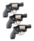 (M) LOT OF THREE: THREE BOXED AS NEW SMITH & WESSON MODEL 340 PD DOUBLE ACTION REVOLVERS.