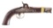 (A) A US PERCUSSION SINGLE SHOT MARTIAL PISTOL BY N. P. AMES USN, DATED 1845.