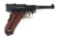 (C) DWM 1906 AMERICAN EAGLE LUGER SEMI-AUTOMATIC PISTOL.