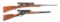 (C) LOT OF TWO: TWO CLASSIC SPORTING RIFLES FROM REMINGTON & MARLIN