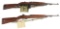 (C) LOT OF 2: UN-QUALITY AND IRWIN PEDERSEN M-1 CARBINES.