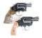 (C) LOT OF TWO: SMITH & WESSON 10-7, 2 INCH, & COLT LAWMAN, 2 INCH, .357 MAGNUM, WITH BOX