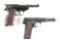 (C) LOT OF 2: MILITARY AUTOMATIC PISTOLS, ONE P.38 AND AN ASTRA 600.