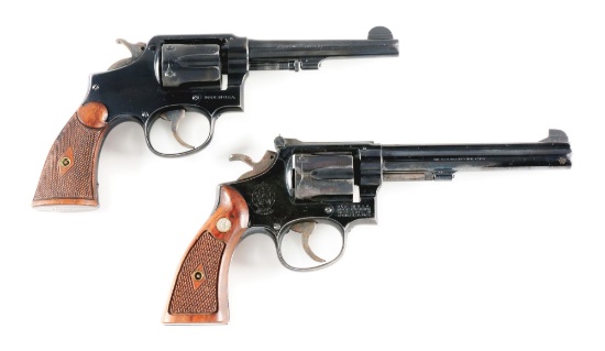 (C+M) LOT OF 2: SMITH & WESSON REVOLVERS.
