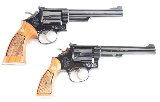 (M) LOT OF 2: SMITH & WESSON REVOLVERS.