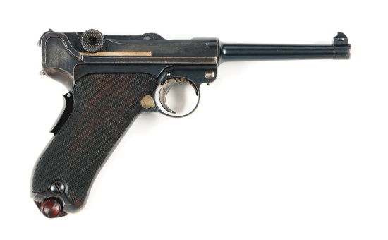 (C) DWM M-2 PORTUGUESE CONTRACT LUGER SEMI-AUTOMATIC PISTOL.