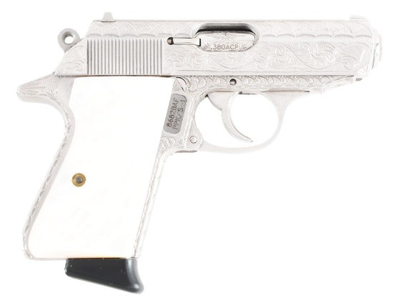 (M) MASTER ENGRAVED WALTHER PPK-S1 SEMI-AUTOMATIC PISTOL.