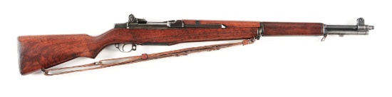 (C) US WORLD WAR II SPRINGFIELD M1 GARAND SEMI-AUTOMATIC RIFLE.