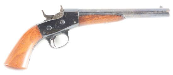 (A) REMINGTON 1867 NAVY ROLLING BLOCK PISTOL - TRANSITION MODEL.