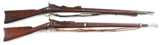 (A) LOT OF 2: SPRINGFIELD TRAPDOOR RIFLES.