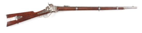 (A) SHARPS MODEL 1863 THREE BAND PERCUSSION CIVIL WAR MILITARY RIFLE.