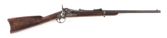(A) FINE EARLY CUSTER 7TH CAVALRY RANGE US MODEL 1873 SPRINGFIELD TRAPDOOR CARBINE.