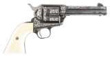 (C) COLT SINGLE ACTION ARMY MASTERFULLY EMBELLISHED BY KURT JAEGER REVOLVER.