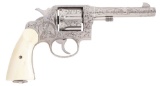 (C) ENGRAVED & PLATED COLT MODEL 1917 DOUBLE ACTION REVOLVER.
