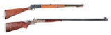 (C) LOT OF 2: H&R SINGLE SHOT RIFLES.