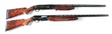 (M) LOT OF 2: BROWNING BPS AND B-80 SEMI AUTOMATIC SHOTGUNS WITH CASES.