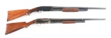 (C) LOT OF TWO: TWO CLASSIC PRE-WAR SLIDE ACTION SHOTGUNS, ONE REMINGTON AND ONE WINCHESTER.