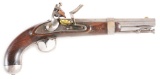 (A) U.S. MODEL 1836 FLINTLOCK US MARTIAL PISTOL BY ASA WATERS, DATED 1842.