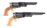 (A) LOT OF 2: COLT 2ND GENERATION 1ST MODEL DRAGOON AND COLT 2ND GENERATION 1847 WALKER.