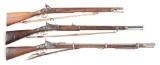 (A) LOT OF 3: 19TH CENTURY ENFIELD MUSKETS.